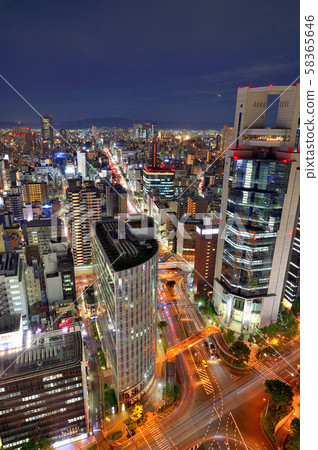 East view from Osaka Station 3rd Building Observation Floor (33F) 58365646