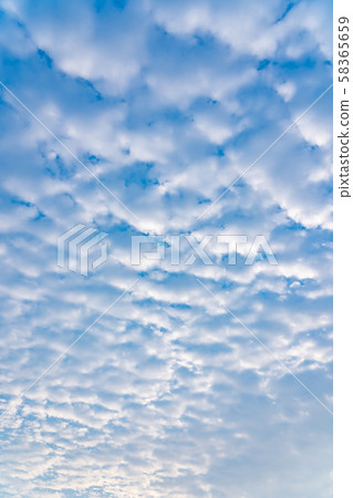 Evening sky, beautiful clouds, blue sky 58365659