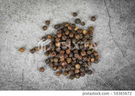 black pepper corn seed on dark background for black pepper corn seed on dark background for 58365672