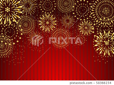 Fireworks red stripe background 58366154