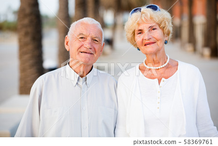 pensioners male and female at leisure pensioners male and female at leisure 58369761