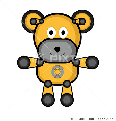 Isolated teddy bear toy icon Isolated teddy bear toy icon 58369977