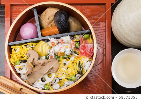 Matsutake mushroom and sushi Matsutake mushroom and sushi 58373353