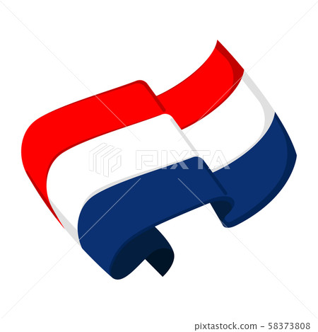 Isolated flag of Croatia 58373808