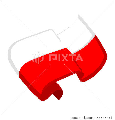 Isolated flag of Poland Isolated flag of Poland 58373831