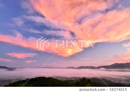 Sunrise in Kameoka Basin 58374015