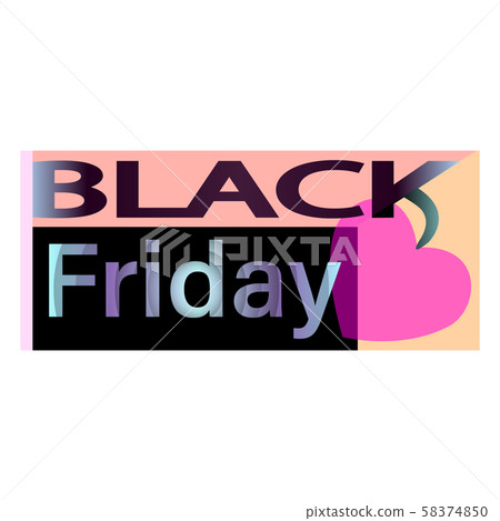 Black friday sale for banner, poster. Vector 58374850