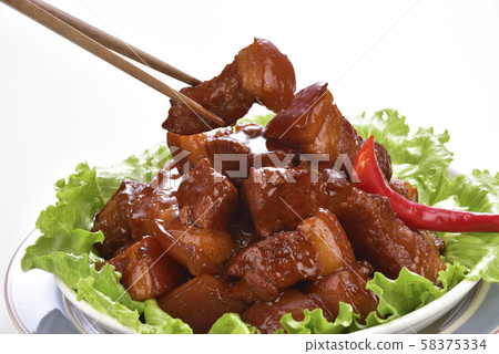 新鮮美味的滷豬肉 58375334