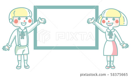 Boys and girls giving information 58375665