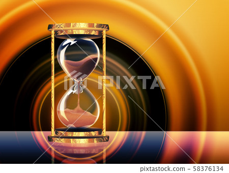 Abstract vintage hourglass Abstract vintage hourglass 58376134