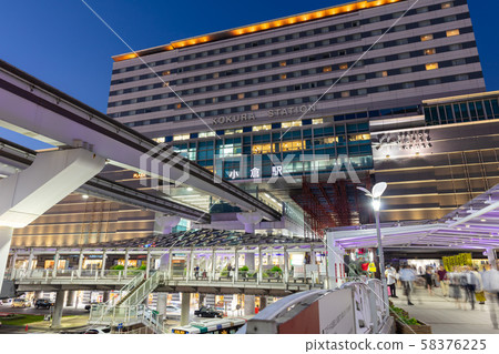 Kokura Station Station at Night, Monorail, Kitakyushu Monorail, Kitakyushu High Speed Rail Kokura Line Kokura Station Station at Night, Monorail, Kitakyushu Monorail, Kitakyushu High Speed Rail Kokura Line 58376225