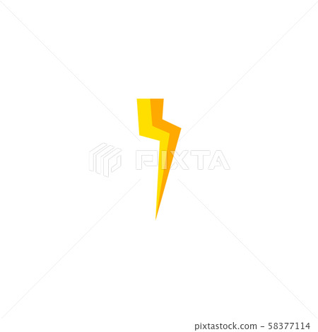 Flash and thunder bolt icon. High voltage and Flash and thunder bolt icon. High voltage and 58377114