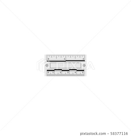 Forensic ruler for the measuring of a crime scene Forensic ruler for the measuring of a crime scene 58377116