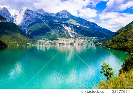Molveno Lake in Italy Molveno Lake in Italy 58377634