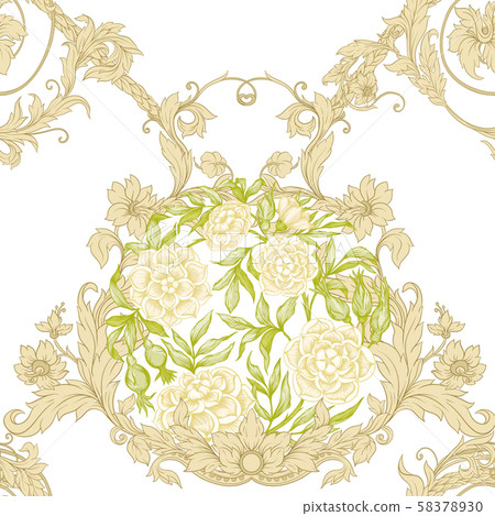 Roses Seamless pattern Roses Seamless pattern 58378930