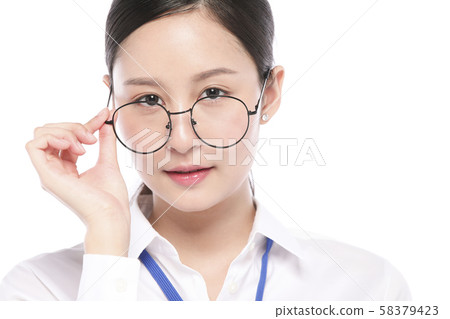 Female business glasses Female business glasses 58379423