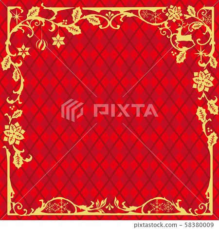 聖誕裝飾邊框背景圖 58380009