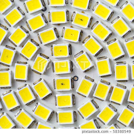 burnt and dirty LED 58380549