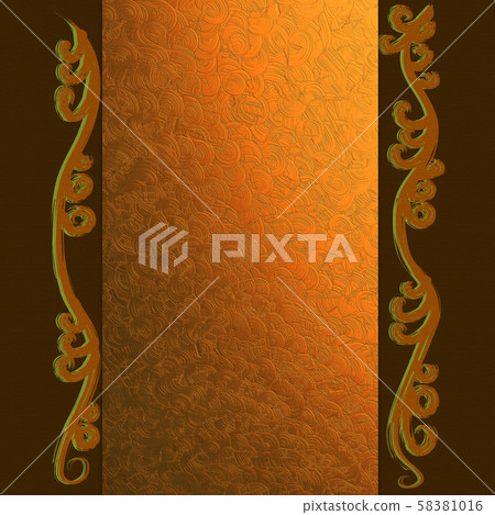 Golden background with floral ornaments Golden background with floral ornaments 58381016
