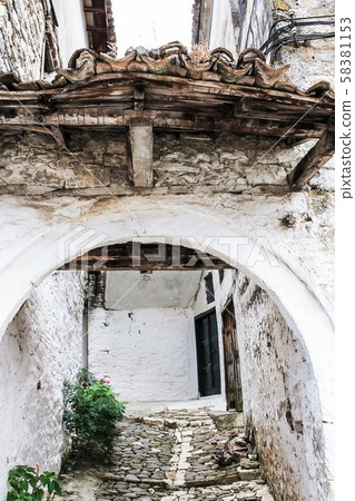 Old narrow streets in Berat, Albania, Europe Old narrow streets in Berat, Albania, Europe 58381153