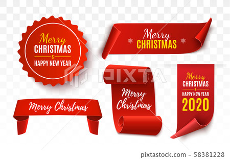 Christmas Tags set. Vector illustration Christmas Tags set. Vector illustration 58381228