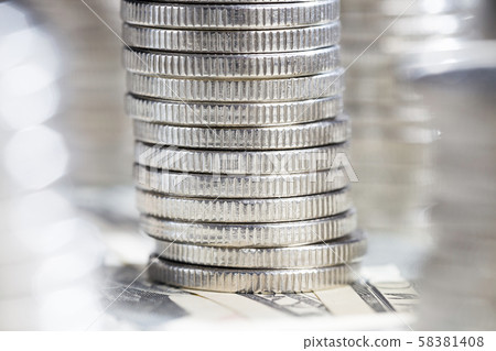 silver coins 58381408