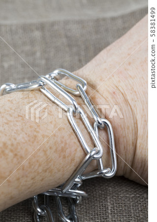 human hand tied 58381499