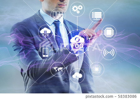 Fog and edge cloud computing concept 58383086