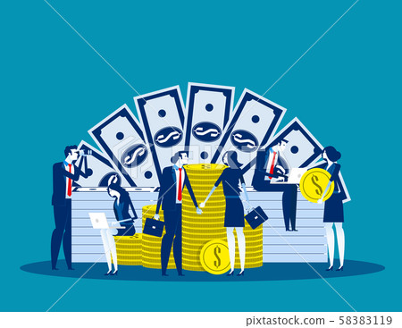 Money saving. Concept business vector, Financial, Money saving. Concept business vector, Financial, 58383119