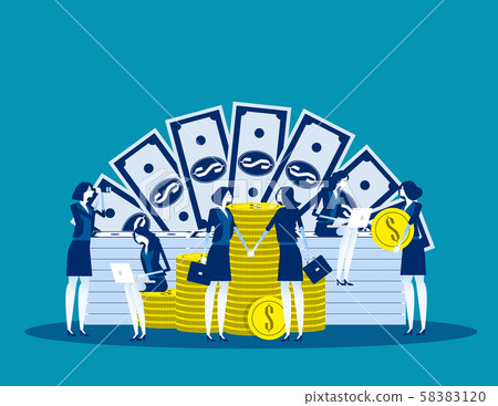 Money saving. Concept business vector, Financial, Money saving. Concept business vector, Financial, 58383120