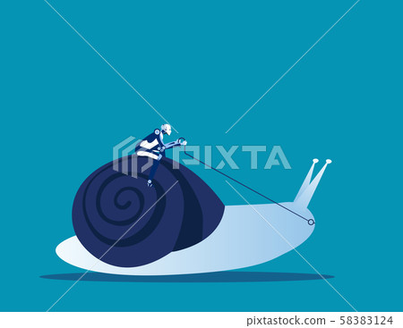 Robot ride snail. Concept business vector, Animal, Robot ride snail. Concept business vector, Animal, 58383124