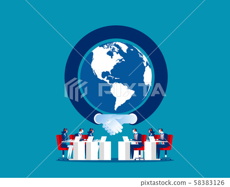Global communication. Concept business vector, 58383126