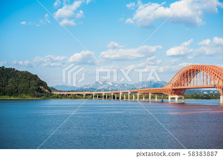 Fire prevention bridge scenery Fire prevention bridge scenery 58383887