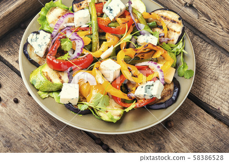 Grilled vegetables salad Grilled vegetables salad 58386528