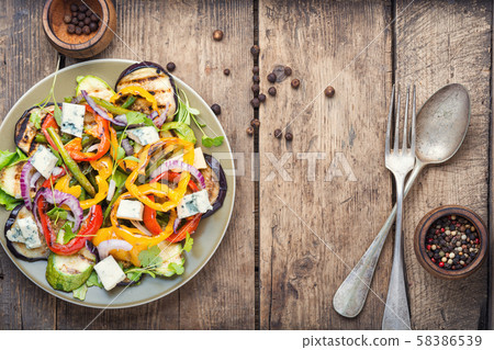 Grilled vegetables salad Grilled vegetables salad 58386539