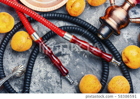 Oriental smoking hookah 58386591