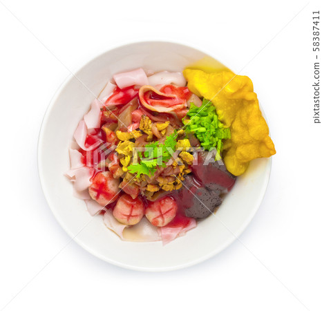 Pink Noodles (Yen Ta Fo) without Soup served 58387411