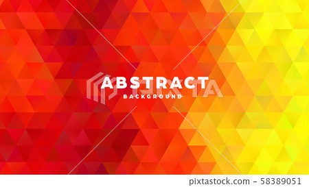 Triangle polygonal abstract background. Colorful gradient design. Low poly shape banner. Vector 58389051