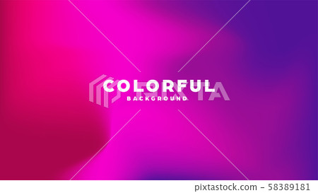 Colorful modern abstract background with neon gradient. Dynamic color flow poster, banner. Vector 58389181