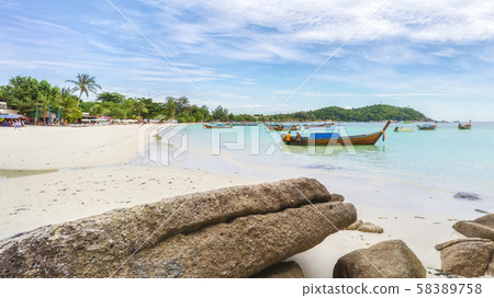Panorama of asian paradise beach in Thailand 58389758