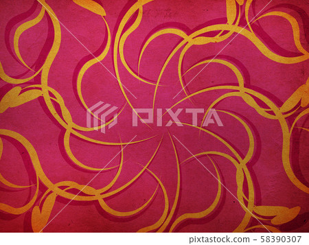 Vintage yellow floral on pink background Vintage yellow floral on pink background 58390307