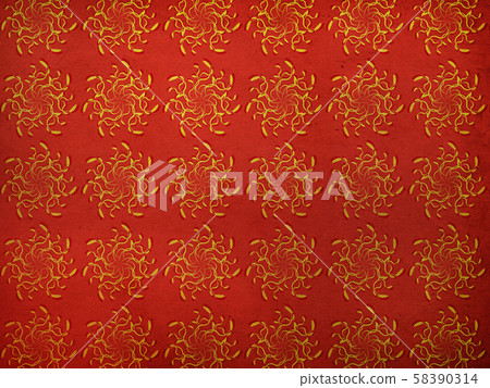 Vintage red floral pattern Vintage red floral pattern 58390314