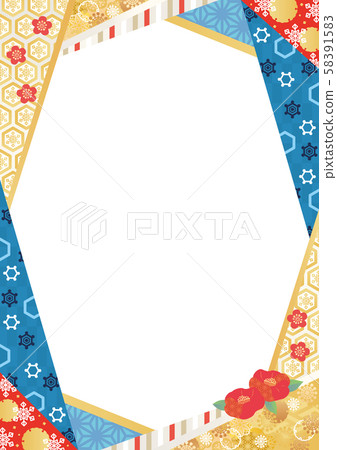 Japanese pattern background material-4 * 58391583
