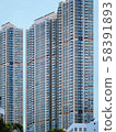 Hong Kong high-rise apartment vertical composition 58391893