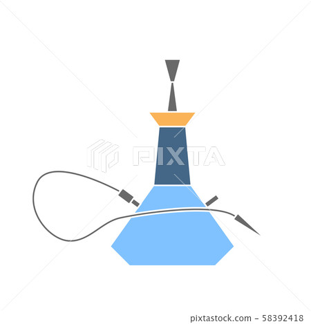 Hookah Silhouette Icon 58392418