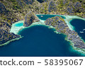 Spectacular landscape of Coron island in Philippines 58395067
