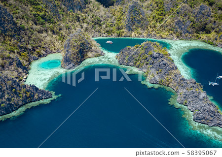 Spectacular landscape of Coron island in Philippines 58395067