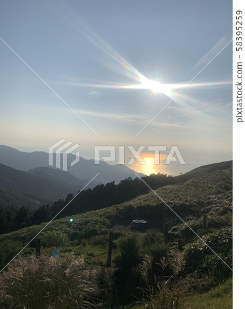 Sunset and sun Sunset and sun 58395259