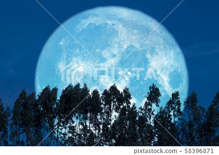 super sturgeon moon on red night sky back super sturgeon moon on red night sky back 58396871