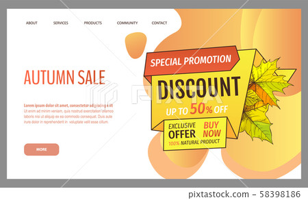 Autumn Sale and Discounts, Seasonal Propositions Autumn Sale and Discounts, Seasonal Propositions 58398186